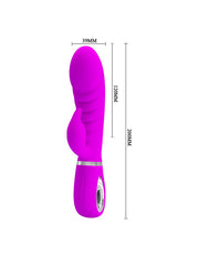 Pretty Love - Prescott - Rabbit Vibrator - Dubbele Motor - Dieproze