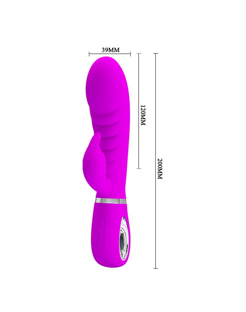 Pretty Love - Prescott - Rabbit Vibrator - Dubbele Motor - Dieproze
