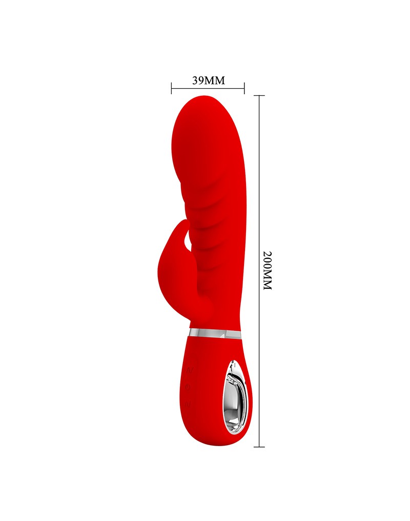 Pretty Love - Prescott - Rabbit Vibrator - Dubbele Motor - Rood