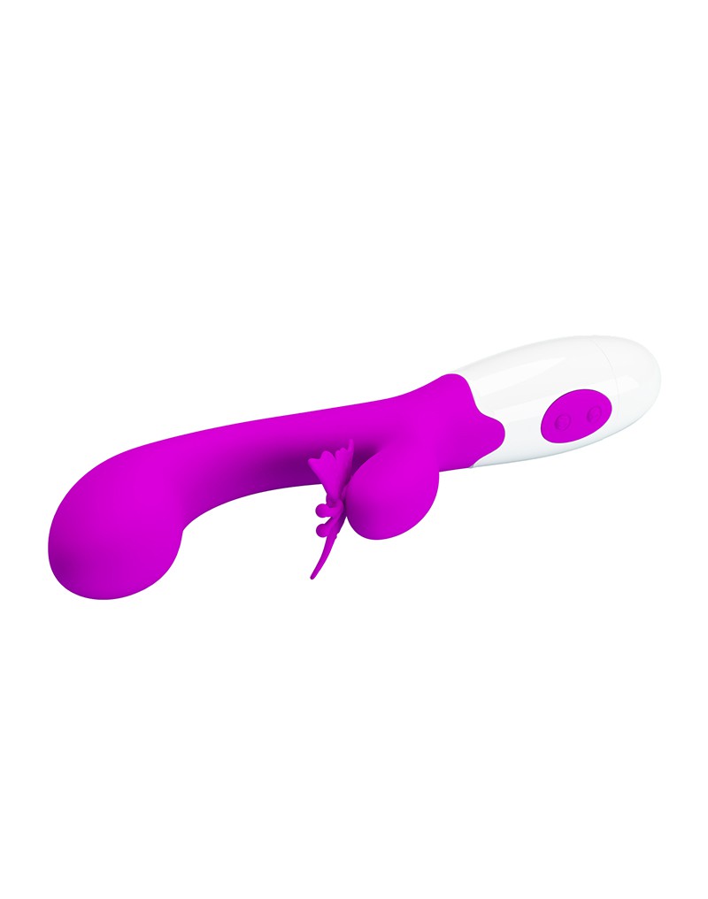 Pretty Love - Butterfly Kiss - Rabbit Vibrator - Tarzan Vibrator - Roze