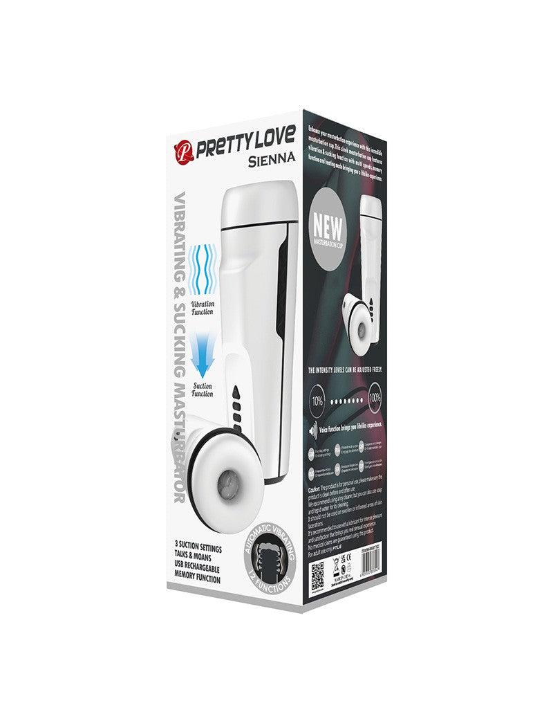Pretty Love - Sienna - Automatisch Vibrerende Masturbator - Met Toegevoegde Kreunfunctie Zuigkracht en Instelbare Vibraties