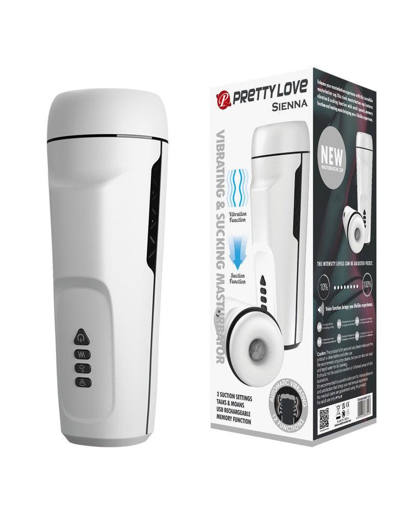 Pretty Love - Sienna - Automatisch Vibrerende Masturbator - Met Toegevoegde Kreunfunctie Zuigkracht en Instelbare Vibraties