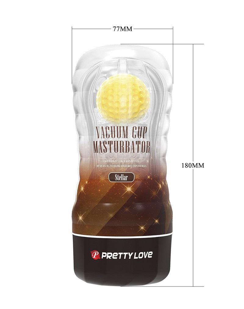 Pretty Love - Stellar Vacuüm - Masturbator Cup - Met Rollende Bal Voor Extra Sensaties - Geel