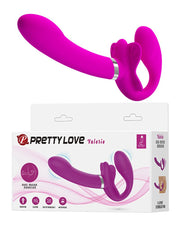 Pretty Love - Valerie - Strapless Strap-on Voorbindvibrator - Roze