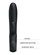 Pretty Love - Elmer - Rabbit Vibrator - Zwart