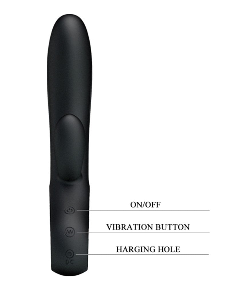 Pretty Love - Elmer - Rabbit Vibrator - Zwart