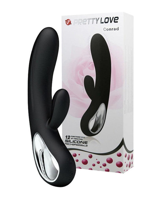 Pretty Love - Elmer - Rabbit Vibrator - Zwart