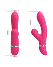 Pretty Love - Willow - Rabbit Vibrator Met ZuigFunctie - Roze