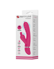 Pretty Love - Phoenix - Rabbit Vibrator Met Luchtdruk Stimulatie - Roze