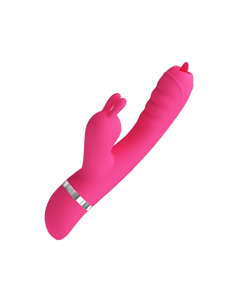 Pretty Love - Phoenix - Rabbit Vibrator Met Luchtdruk Stimulatie - Roze
