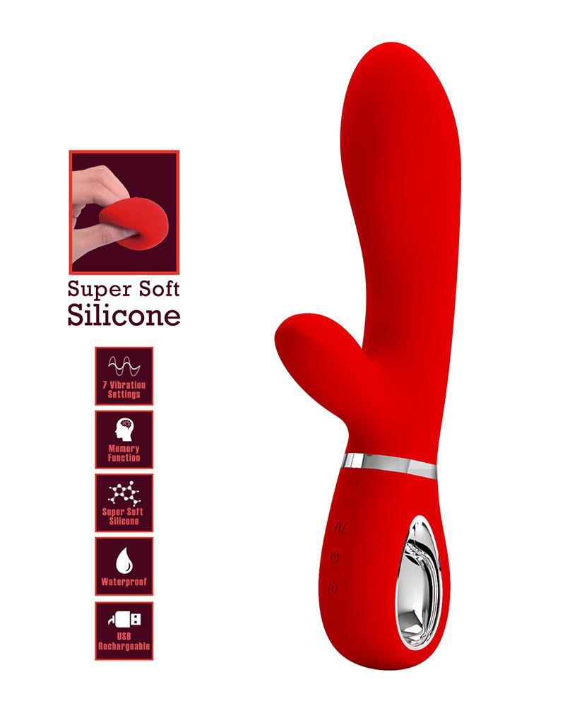 Pretty Love - Thomas - Rabbit Vibrator - Rood