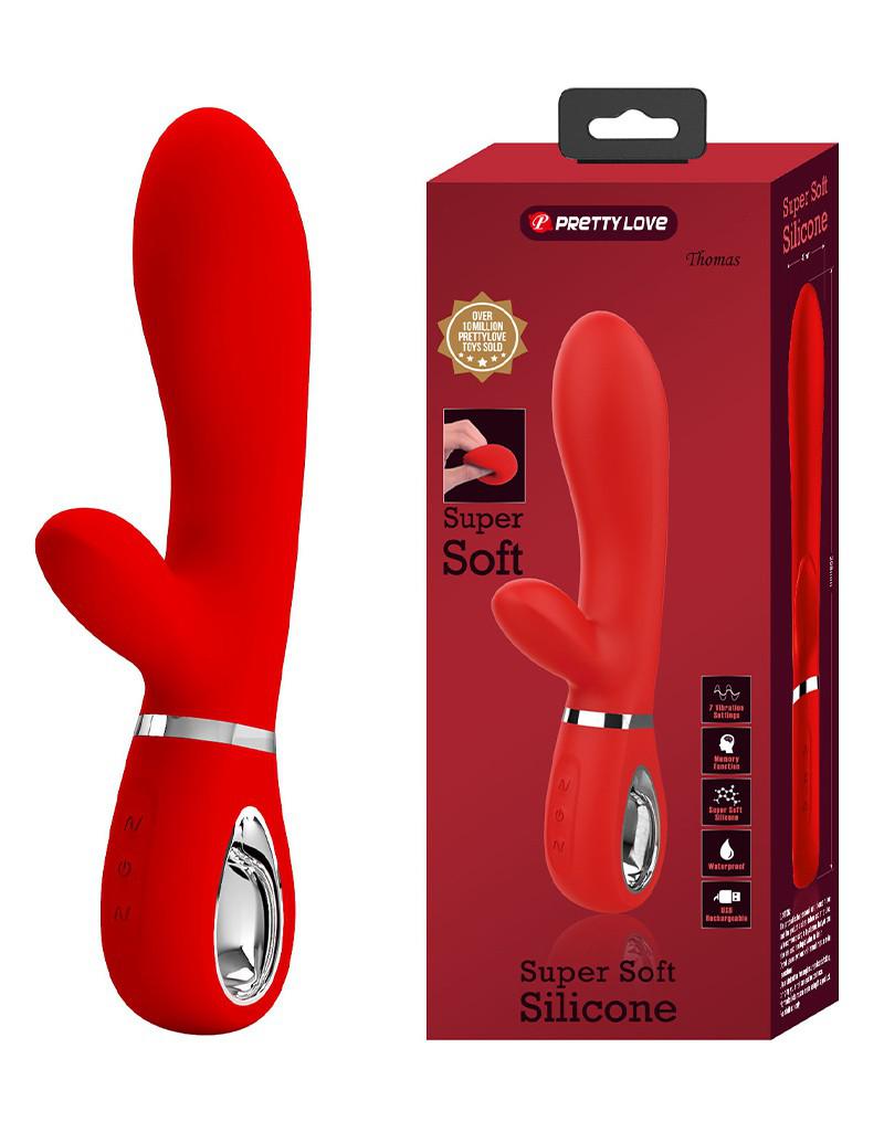 Pretty Love - Thomas - Rabbit Vibrator - Rood