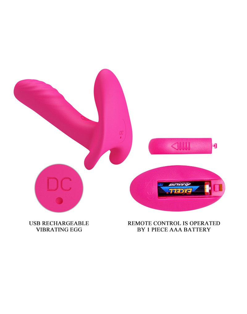 Pretty Love - Vinger Vibrator- Panty Vibrator- Partner Vibrator 3-in-1 - Roze