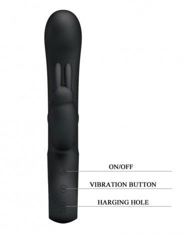 Pretty Love - Webb - Rabbit Vibrator - Zwart