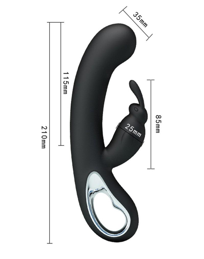 Pretty Love - Webb - Rabbit Vibrator - Zwart