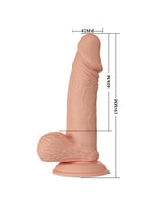Pretty Love - Zebulon - Realistische Vibrerende Dildo - Lichte Huidskleur - Geeft Levensechte Ervaring