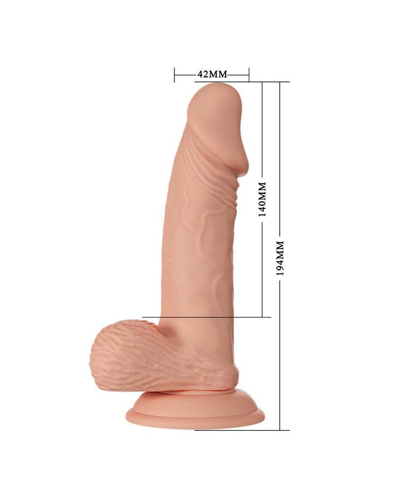 Pretty Love - Zebulon - Realistische Vibrerende Dildo - Lichte Huidskleur - Geeft Levensechte Ervaring
