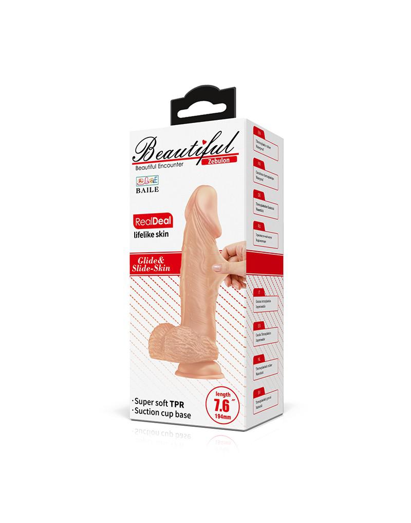 Pretty Love - Zebulon - Realistische Vibrerende Dildo - Lichte Huidskleur - Geeft Levensechte Ervaring