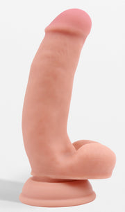 Pure Naturally - Pornographer - Liquid Siliconen Dildo - 17,6 x 4 cm - Lichte Huidskleur-Erotiekvoordeel.nl