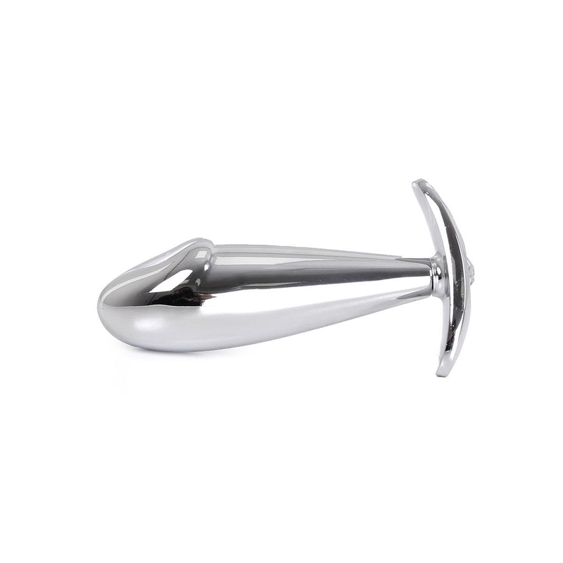 Kiotos - RVS Buttplug Met ribbel Voor prostaat stimulatie En Handvat