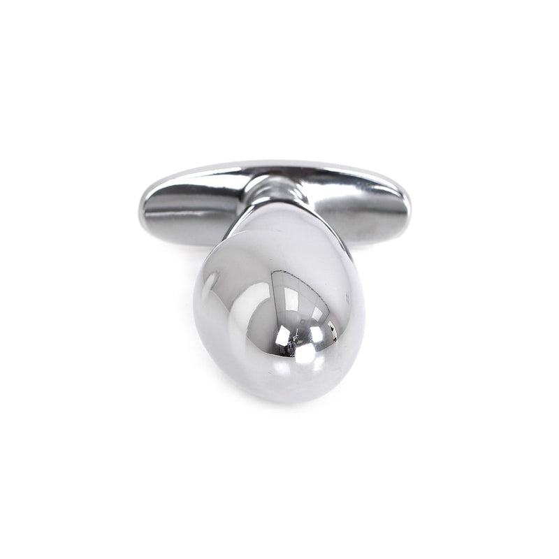 Kiotos - RVS Buttplug Met ribbel Voor prostaat stimulatie En Handvat