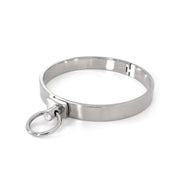Kiotos - RVS Collar Solid Met Transparant Kristal voorzijde - Large - 13,5 cm