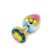 Kiotos - Rainbow Buttplug Aluminium Met Siersteen