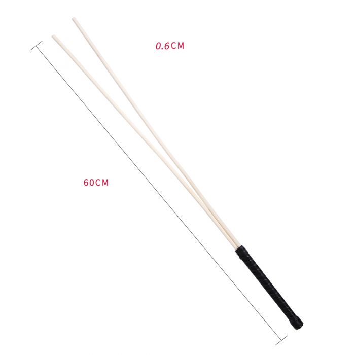 Ratan Cane - Twee Rietjes In 1 Handvat