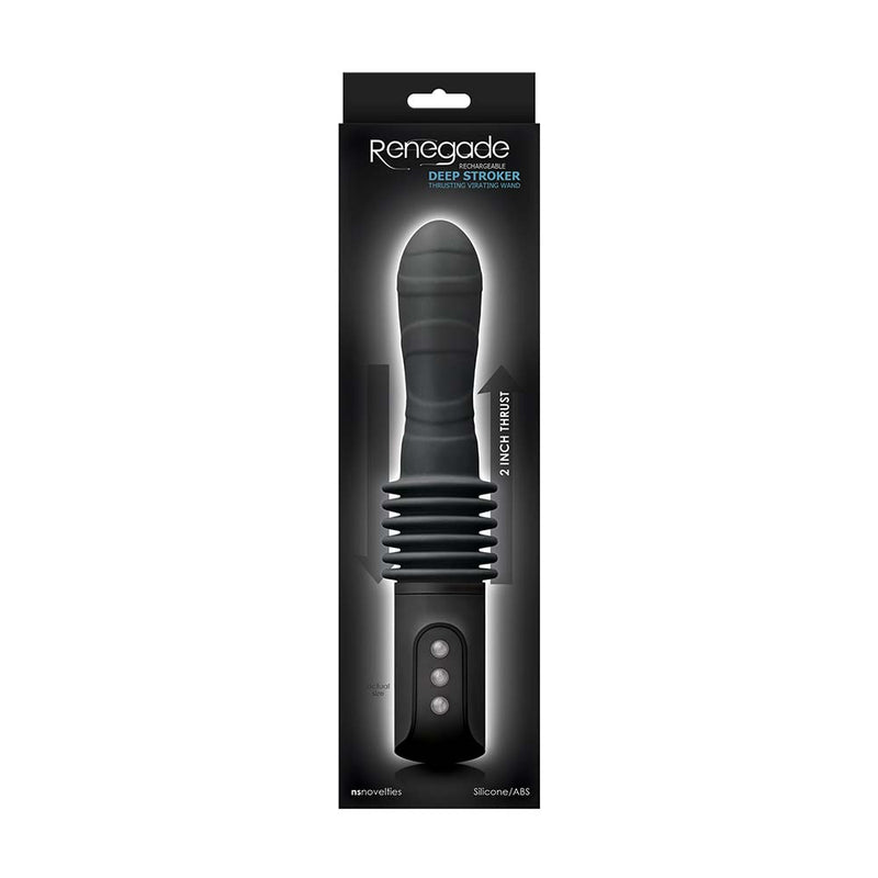 Renegade - Deep Stroker - Stotende Vibrator - Zwart
