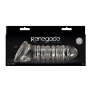 Renegade - Geribbelde Penis Sleeve - Transparant