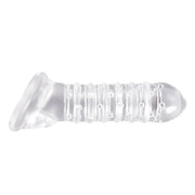 Renegade - Geribbelde Penis Sleeve - Transparant