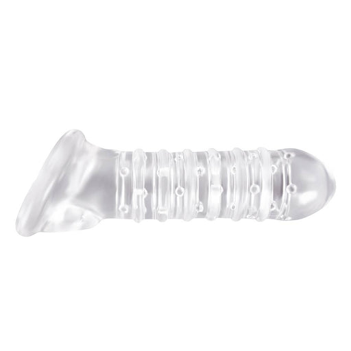 Renegade - Geribbelde Penis Sleeve - Transparant