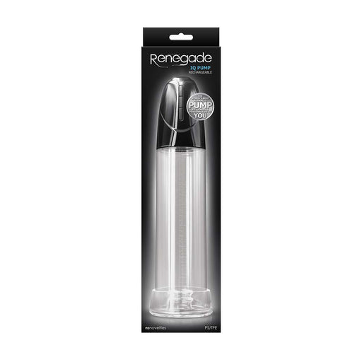 Renegade - IQ Pump - Automatische Penispomp - Zwart/Transparant