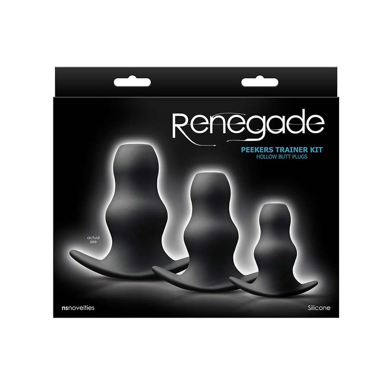 Renegade - Peeker Kit - Buttplug Set - Zwart