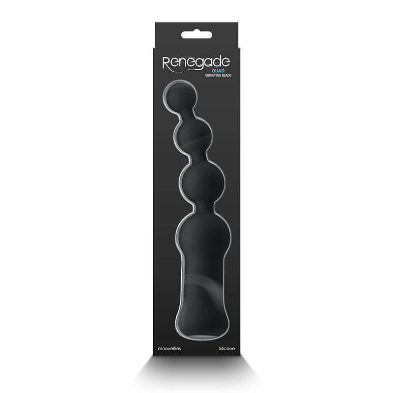 Renegade - Quad Vibrerende Siliconen Beads - Zwart