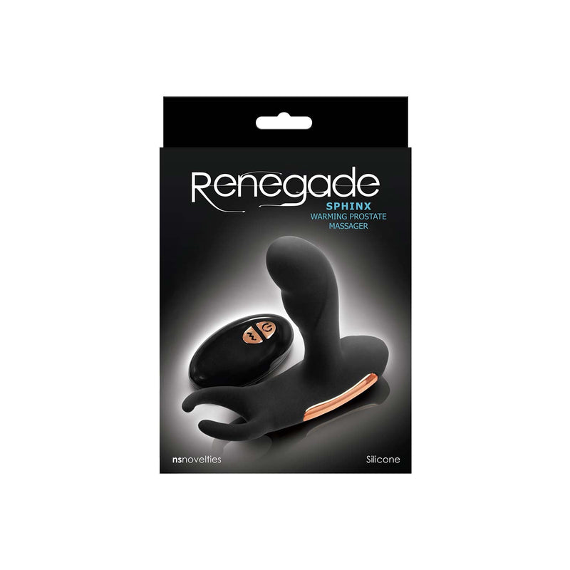 Renegade - Sphinx - Verwarmende Prostaat Massager - Zwart