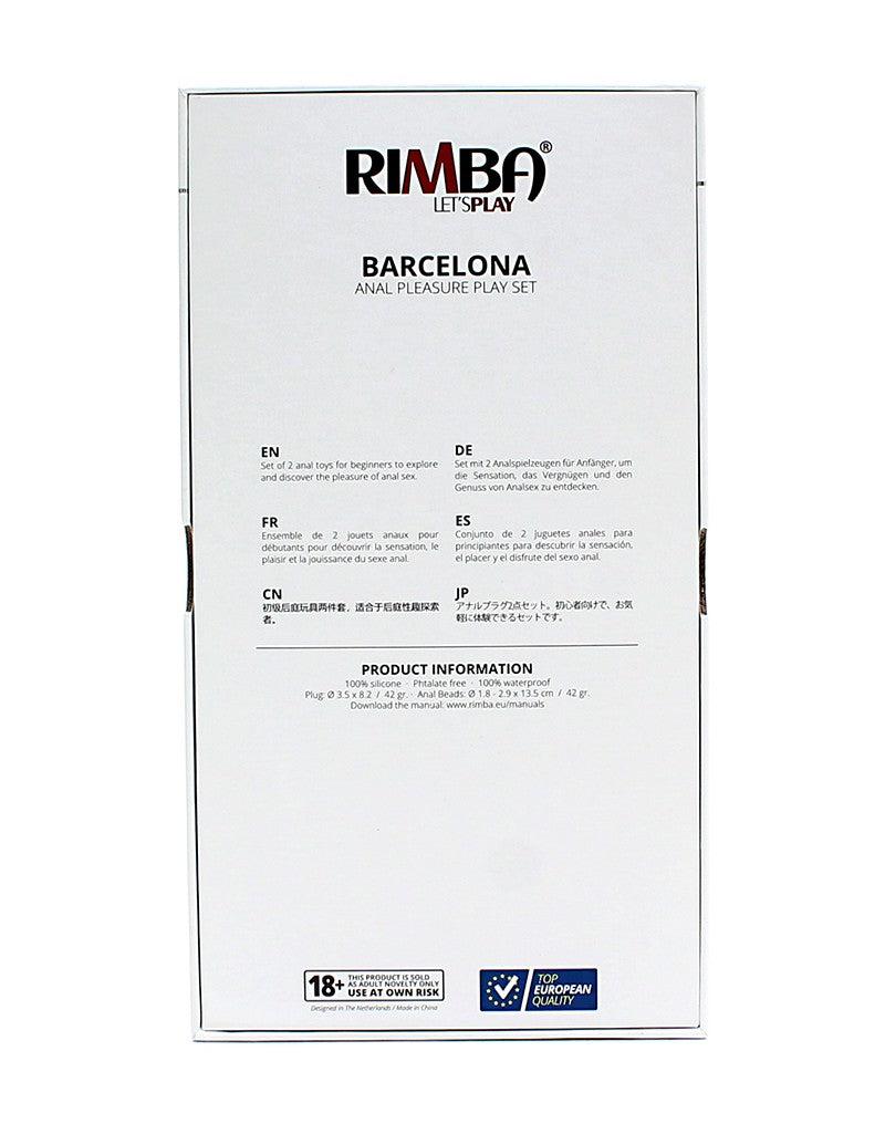 Rimba - Barcelona - Anaal Set Met Buttplug En Anaal kralen - Paars