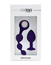Rimba - Barcelona - Anaal Set Met Buttplug En Anaal kralen - Paars