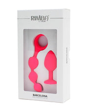 Rimba - Barcelona - Anaal Set Met Buttplug En Anaal kralen - Roze