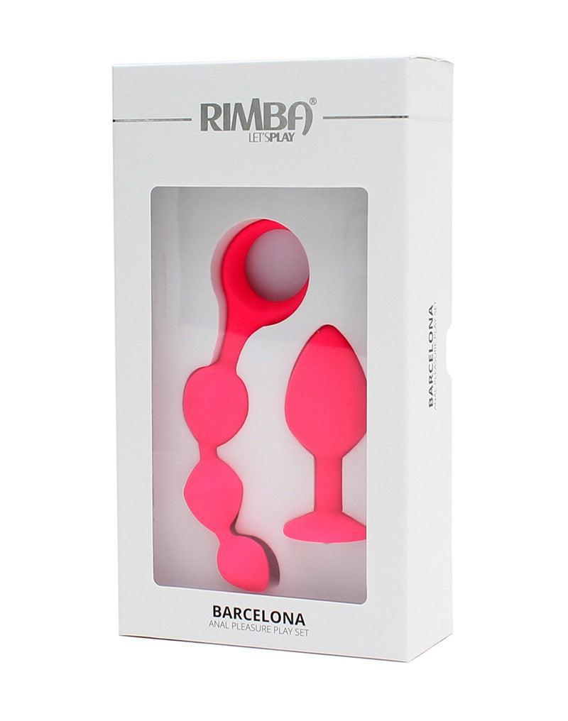 Rimba - Barcelona - Anaal Set Met Buttplug En Anaal kralen - Roze