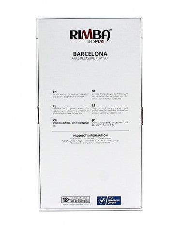 Rimba - Barcelona - Anaal Set Met Buttplug En Anaal kralen - Zwart