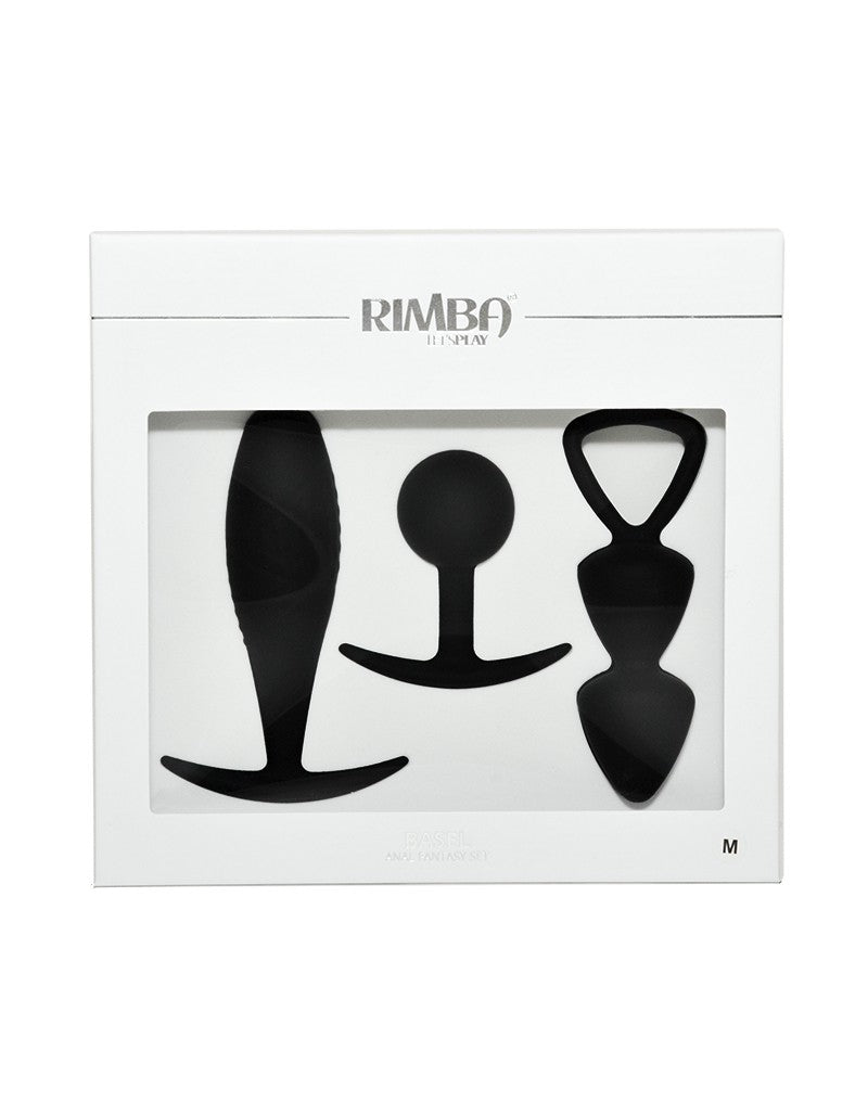 Rimba - Basel - Buttplug Set Van 3 - Zwart