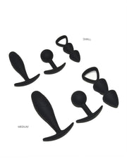 Rimba - Basel - Buttplug Set Van 3 - Zwart