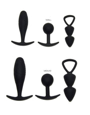 Rimba - Basel - Buttplug Set Van 3 - Zwart