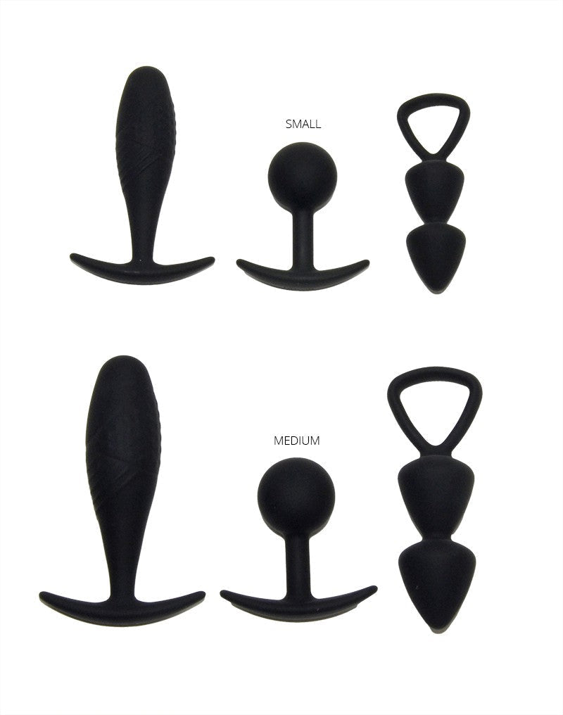Rimba - Basel - Buttplug Set Van 3 - Zwart