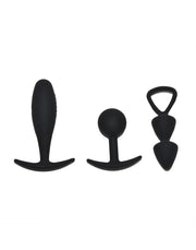 Rimba - Basel - Buttplug Set Van 3 - Zwart