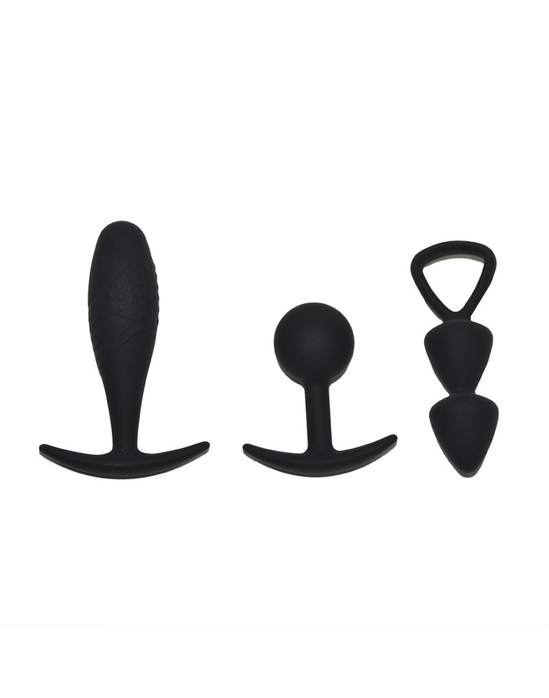 Rimba - Basel - Buttplug Set Van 3 - Zwart
