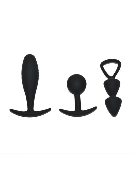 Rimba - Basel - Buttplug Set Van 3 - Zwart