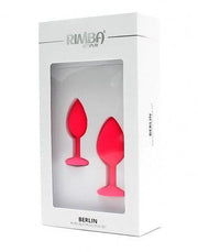 Rimba - Berlin - Bling Buttplug - Set Met 2 Buttplugs Met Kristal - Roze