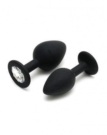 Rimba - Berlin - Bling Buttplug - Set Met 2 Buttplugs Met Kristal - Zwart